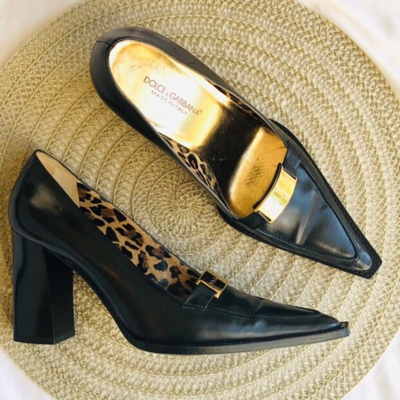 Dolce & Gabbana Shoes - Dolce&Gabbana Leather heeled loafer